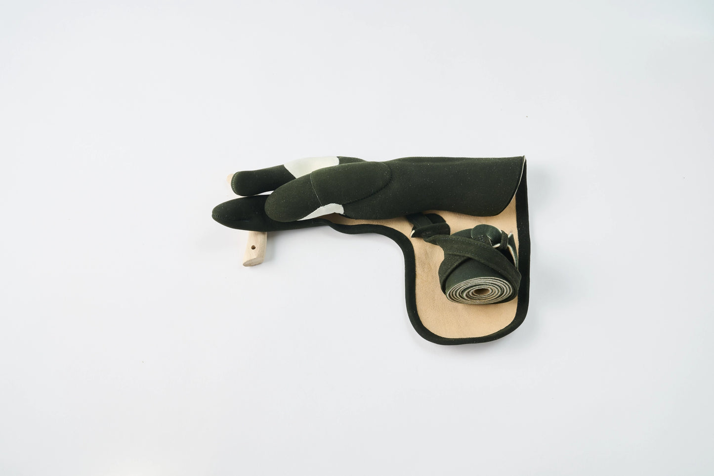 Koto Shichibuberi 3 Fingers EE Dark Green with Leatherband