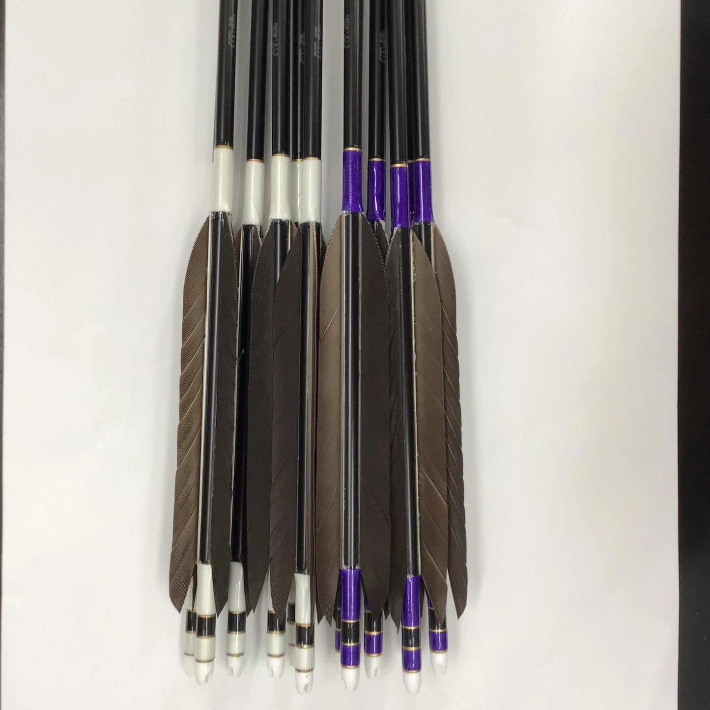 Aluminum Arrows with black eagle tail feathers 2014/2015
