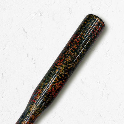 Yazutsu - Polished Tsugaru lacquer arrow case with Karatsu-style coating