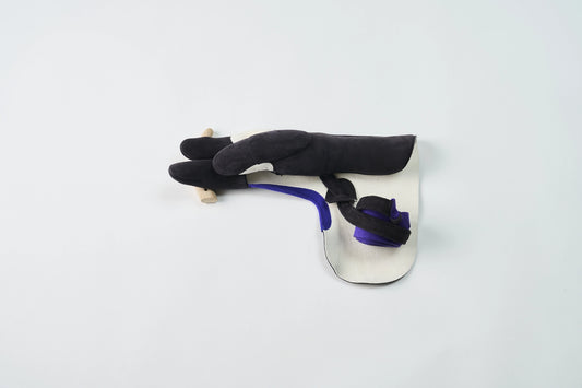 Chuto Sanbuberi 3 Fingers Black with Purple Ecsainband