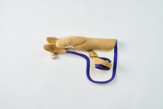 Chuto Shichibuberi 3 Fingers Brown with Purple Ecsainband