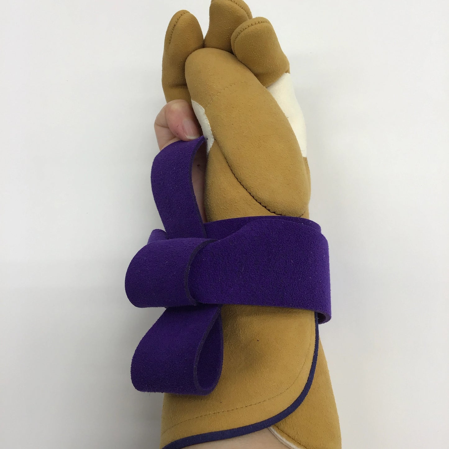 Chuto Shichibuberi 4 Fingers Brown with Purple Ecsainband