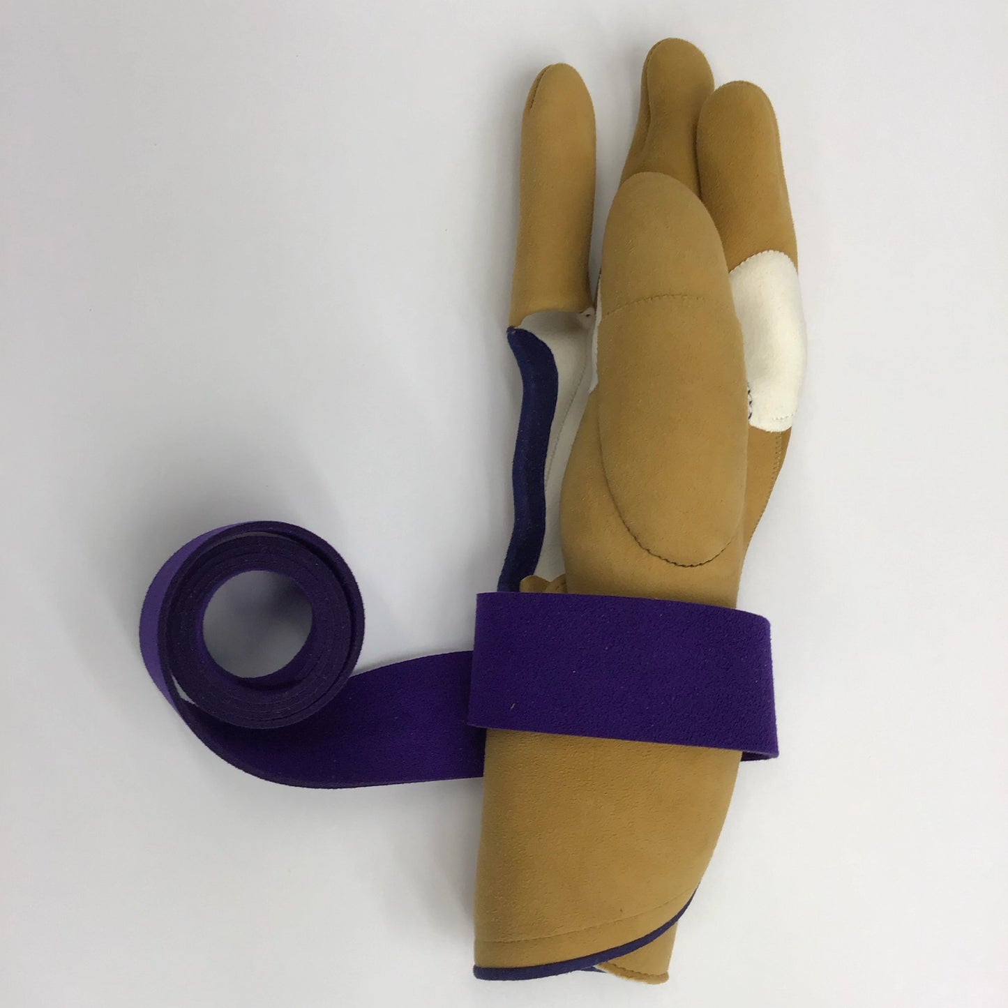 Chuto Shichibuberi 4 Fingers Brown with Purple Ecsainband