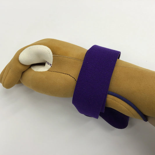Chuto Shichibuberi 4 Fingers Brown with Purple Ecsainband (Custom-order)