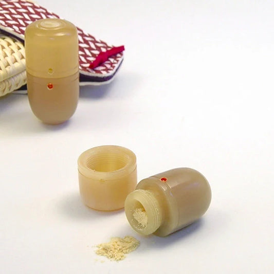 Glove Powder Case Horn Small Oval Shape