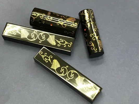 Genuine Lacquerware Kyoto-Style Maki-e 3-Piece Set