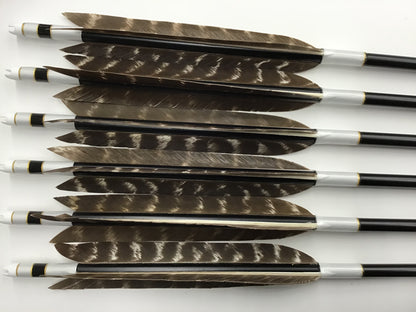 Aluminum Arrows with Wild turkey feathers 1813/1913/2014/2015