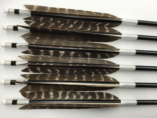 Aluminum Arrows with Wild turkey feathers 1813/1913/2014/2015