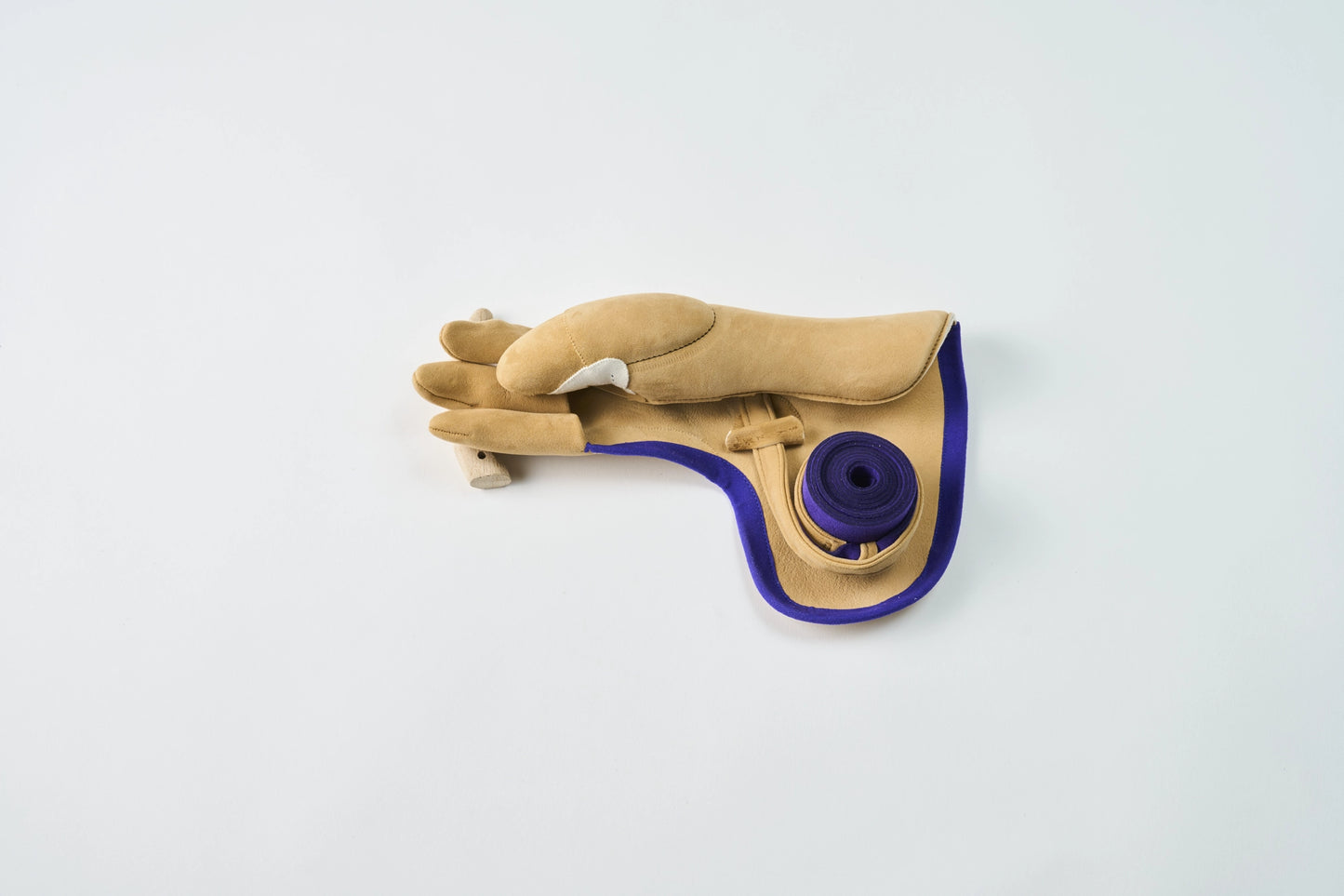 Koto Shichibuberi 4 Fingers Brown with Purple Ecsainband