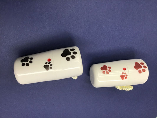 Glove Powder Case Plastic Paw print