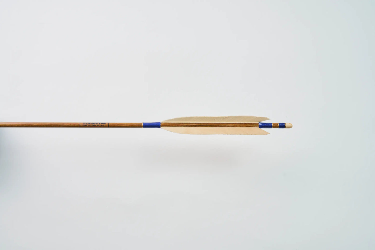 Carbon Arrows with black eagle bleached feathers