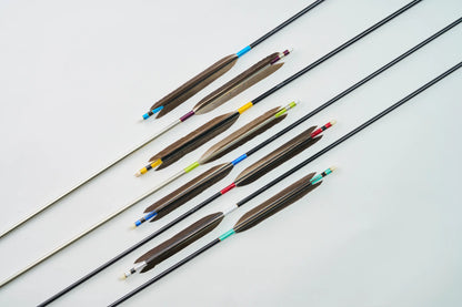 Aluminum Arrows  with black eagle feathers 1813/1913/2014/2015