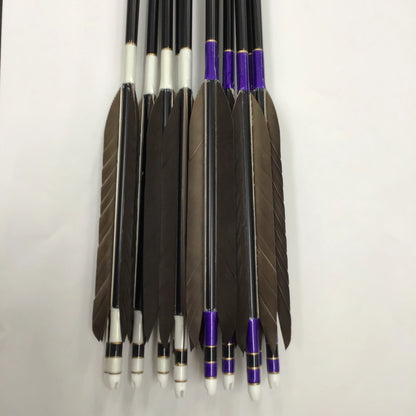 Aluminum Arrows  with black eagle tail feathers 2014/2015