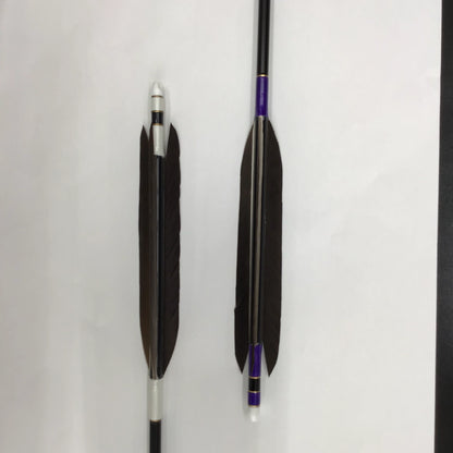 Aluminum Arrows  with black eagle tail feathers 2014/2015