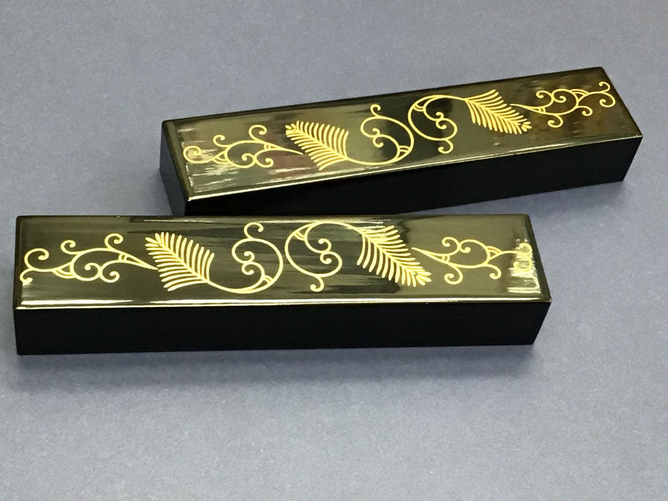Genuine Lacquerware Kyoto-Style Maki-e 3-Piece Set
