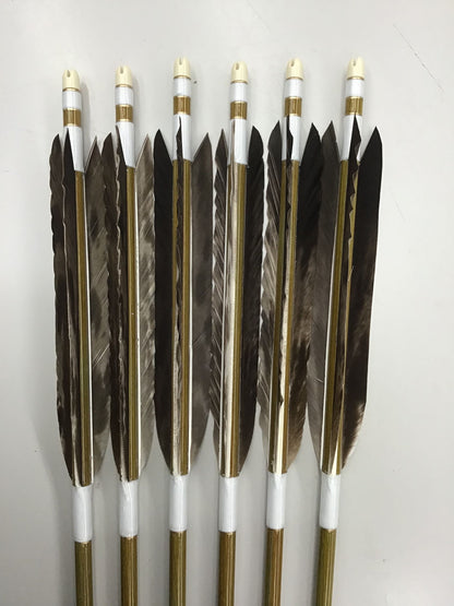 Carbon Arrows with kumawashi (Mountain eagle) wing feathers