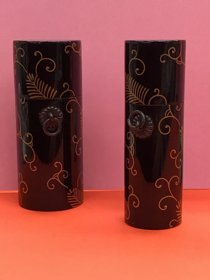 Genuine Lacquerware Kyoto-Style Maki-e 3-Piece Set